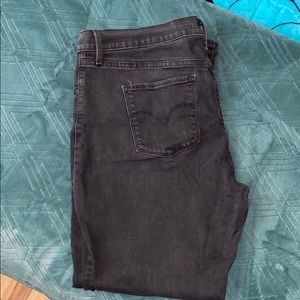 Levi’s black plus size skinny jeans size 34